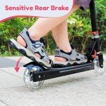 TONBUX Kids Kick Scooter with Light Up Features