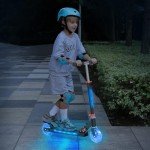 TONBUX Kids Kick Scooter with Light Up Features
