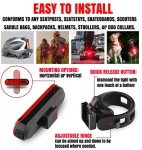 BLITZU Cyborg 120T Rechargeable Bike LED Tail Light