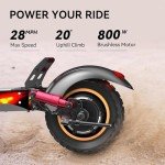 iENYRID Electric Scooter with Seat and 10" Tires
