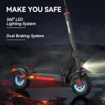 iENYRID Electric Scooter with Seat and 10" Tires