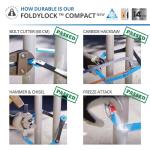 Compact High-Security Folding Lock for Scooters/Bikes