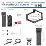 Compact High-Security Folding Lock for Scooters/Bikes