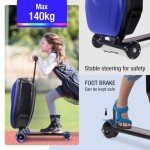 Apelila 2-in-1 Hardshell Ride-On Scooter Luggage