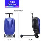 Apelila 2-in-1 Hardshell Ride-On Scooter Luggage