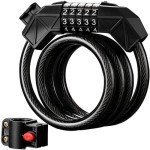 5-Digit Keyless Coiled Security Cable Lock