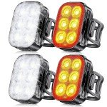 Rechargeable Front and Rear Lights for Night Riding