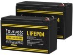 2 Pack 12V 7Ah Lithium Iron Batteries for Scooters