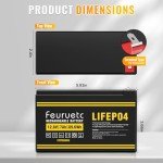 2 Pack 12V 7Ah Lithium Iron Batteries for Scooters