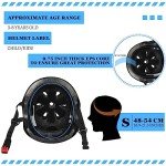 Kids' Adjustable Skateboard and Scooter Helmets (8 Pcs)