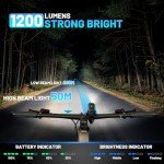 APECYC 1200 Lumen Rechargeable Bike Lights Set