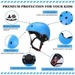 Kids' Adjustable Skateboard and Scooter Helmets (8 Pcs)