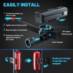 APECYC 1200 Lumen Rechargeable Bike Lights Set