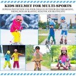Kids' Adjustable Skateboard and Scooter Helmets (8 Pcs)