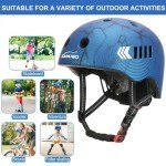 KAMUGO Kids Bike Helmet with Protective Gear Set