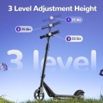 Isinwheel S2 Kids Electric Scooter with Colorful Lights