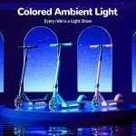 Isinwheel S2 Kids Electric Scooter with Colorful Lights