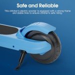 Kids Electric Scooter with Rainbow Lights & Adjustable Height