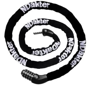 Extra Long Bike Lock with 5-Digit Resettable Code