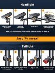 Bright Rechargeable Bike Lights with 360°Rotation