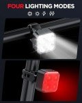 Rechargeable Bike Light Set - Front and Rear