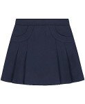 Nautica Girls' Navy Pleated Scooter with Pockets
