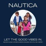 Nautica Girls' Navy Pleated Scooter with Pockets