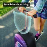Kids' Unicorn Scooter Suitcase with LED Wheels