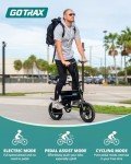 Gotrax Nano 14" Folding Electric Bike - Gray
