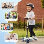 Kids' 3-Wheel Electric Kick Scooter with LCD Display