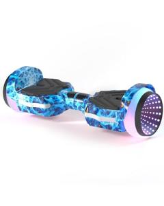 SIMATE LED Wheel Scooter with Bluetooth Speakers