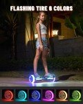 SIMATE LED Wheel Scooter with Bluetooth Speakers