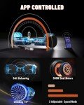 SIMATE LED Wheel Scooter with Bluetooth Speakers
