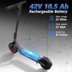 Portable Electric Scooter: 500W, 22MPH, Dual Suspension