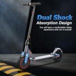 Portable Electric Scooter: 500W, 22MPH, Dual Suspension