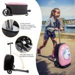 Foldable 2-in-1 Scooter Suitcase for Kids