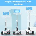 iScooter IK2 Electric Scooter for Kids - Cloud White