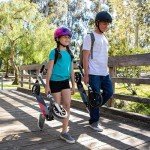 Mongoose Trace 180 Kick Scooter for Youth Adult Boys and Girls, Lightweight, Quick-Release & Easy Folding Scooter, With 180mm Wheels, Kickstand, Grey/Red
