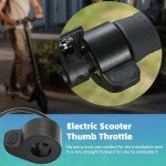BIAQI Electric Scooter Thumb Throttle Replacement, Compatible with GOTRAX GXL V2 Scooter,Electric Scooter Parts Easy Install Design for Gotrax E-Scooter Accessories Parts
