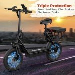 WERHY H3PRO Foldable Electric Scooter with Seat