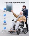 Foldable Electric Wheelchair - 25 Miles Range