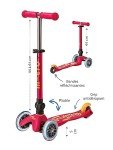 Mini Deluxe Foldable LED Scooter for Kids
