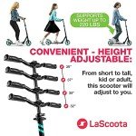 Lascoota Kids Electric Scooter - Adjustable & Foldable