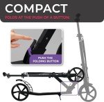 Lascoota Kids Electric Scooter - Adjustable & Foldable