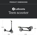 Lascoota Kids Electric Scooter - Adjustable & Foldable