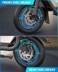 Gyroor Foldable Electric Scooter with Seat, 20-Mile Range