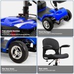Cebihy 4-Wheel Electric Mobility Scooter for Adults