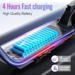 TST 500W Foldable Electric Scooter, 19 MPH Speed