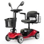 Foldable 4-Wheel Electric Scooter for Seniors