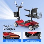 Foldable 4-Wheel Electric Scooter for Seniors